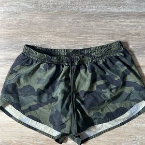 Old Navy Green Athletic Shorts with Elastic Waistband